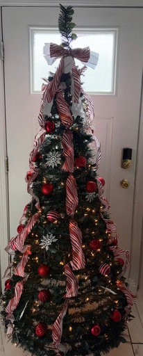 Pre-lit Christmas tree